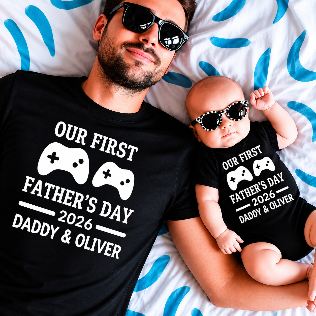 1st Father Day Onesie & Shirt Deal for Baby Daddy