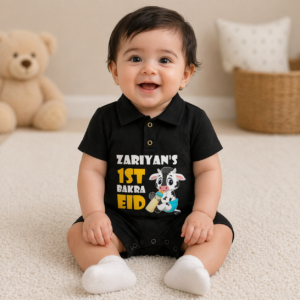 1st Eid Cute Goat Polo Romper