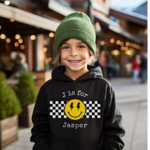 Personalized Sweatshirt for Toddler Boy or Girl Black