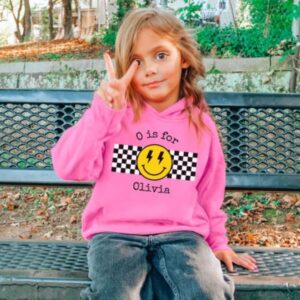 Personalized Sweatshirt for Toddler Boy or Girl Grey