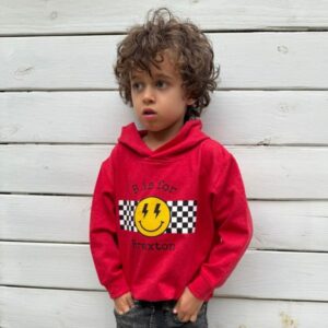 Personalized Sweatshirt for Toddler Boy or Girl Red