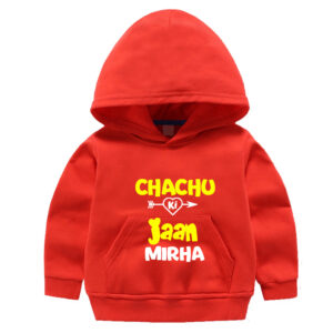 Chachu ki Jan Red Hoodie