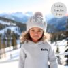 Custom Name Hoodie for Kids Grey