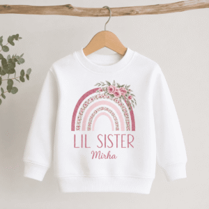 Personalized Big Sister & Lil Sister Kids Sweatshirt - Image 2