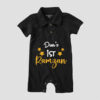 Personalized Baby’s First Ramadan Polo Romper Black