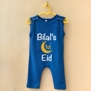 1st Eid Blue Romper online in Pakistan