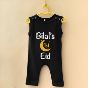 1st Eid Black Romper online in Pakistan