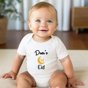 First Eid Romper For Baby Girls with Personalized Style!