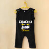 Chachu ki Jaan Dungaree Style Romper Black