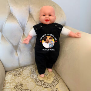 First Father's Day Jumpsuit Black