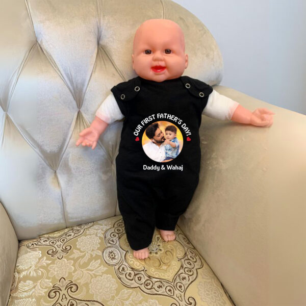 First Father's Day Jumpsuit Black