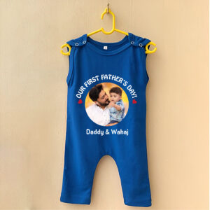 First Father's Day Jumpsuit Blue 1