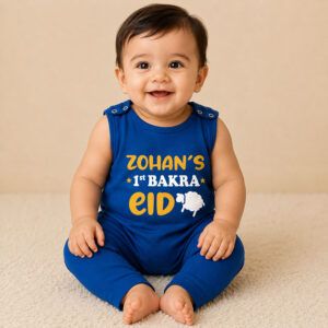 Custom Name 1st Bakra Eid Baby Romper