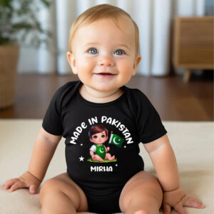 Custom Name Azadi Day Onesie