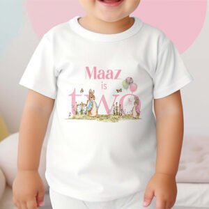 Personalised Rabbit Birthday Romper