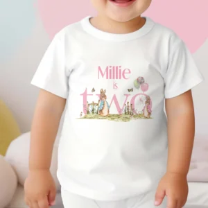 Personalised Rabbit Birthday Romper