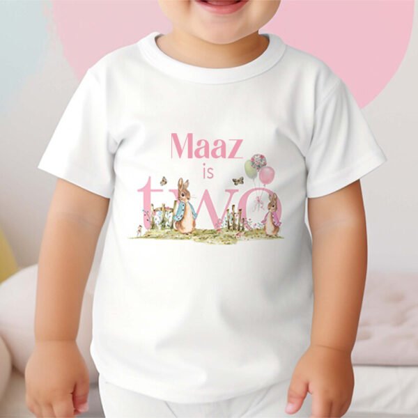 Personalised Rabbit Birthday Romper