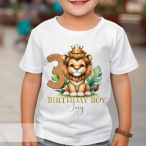 Personalised Lion Birthday Shirt