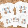 Custom Cookies and Milk Sweet One 1st Birthday Mama Dad Party Shirts