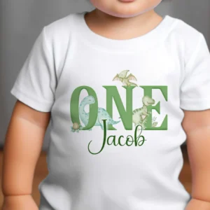 Cute Dinosaur Customised Birthday Romper