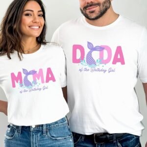 Mermaid Birthday Matching Family Birthday Shirts & Romper