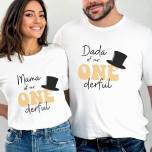 Mr Onederful First Birthday Family Matching Shirts.