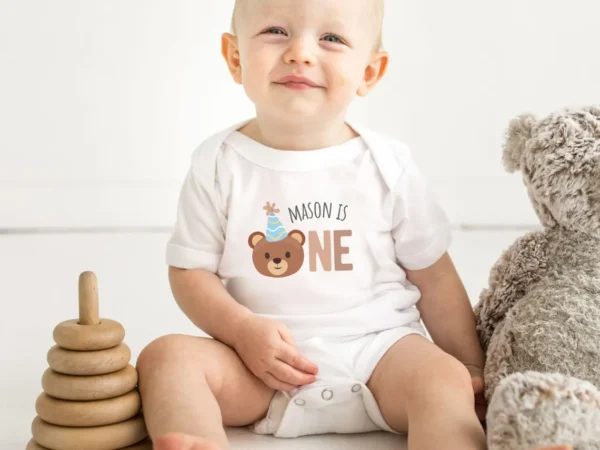 Personalized Beary First Birthday Family Matching Shirts