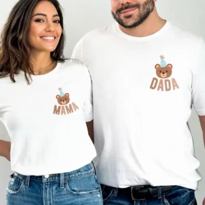 Personalized Beary First Birthday Family Matching Shirts