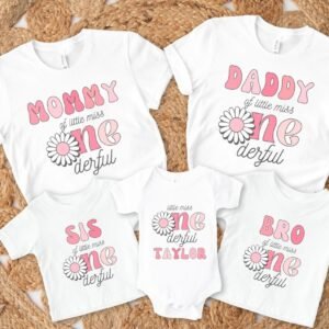 Personalized ONEderful First Birthday Family Matching Shirts