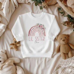 Little Sister Floral Rainbow Outfit