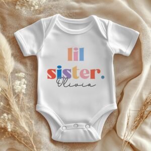 Alternative view of Personalised Lil Sister Retro Outfit