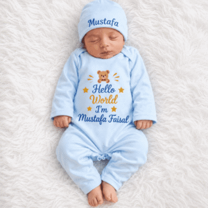 Hello World New Born Full Body Romper