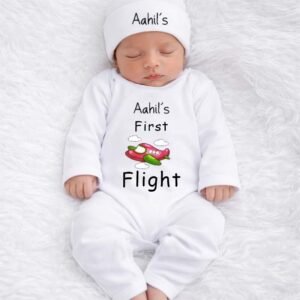 Personalized My First Flight Romper