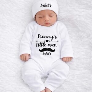Personalized Mommy’s Little Man Romper