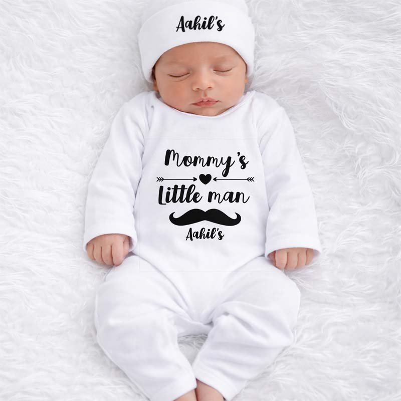 Personalized Mommy’s Little Man Romper