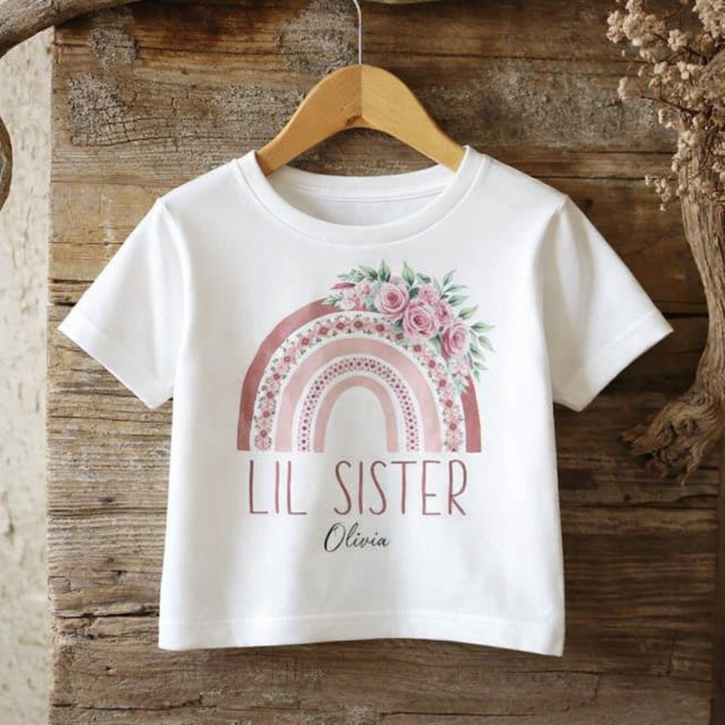 Big Sister & Lil Sister Personalized T-Shirts - Image 2