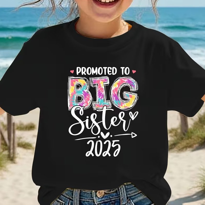 Promoted to Big Sister 2026 T-Shirt - Image 5