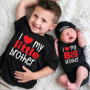 I Love My Little Brother & Big Brother T-Shirt & Romper Deal