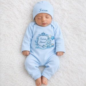 Royal Balloon Welcome First Day Full Body Romper