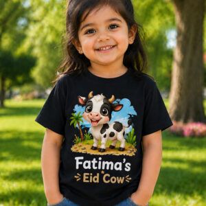 Alternative view of Personalized Name Eid Animal Kids T-Shirt