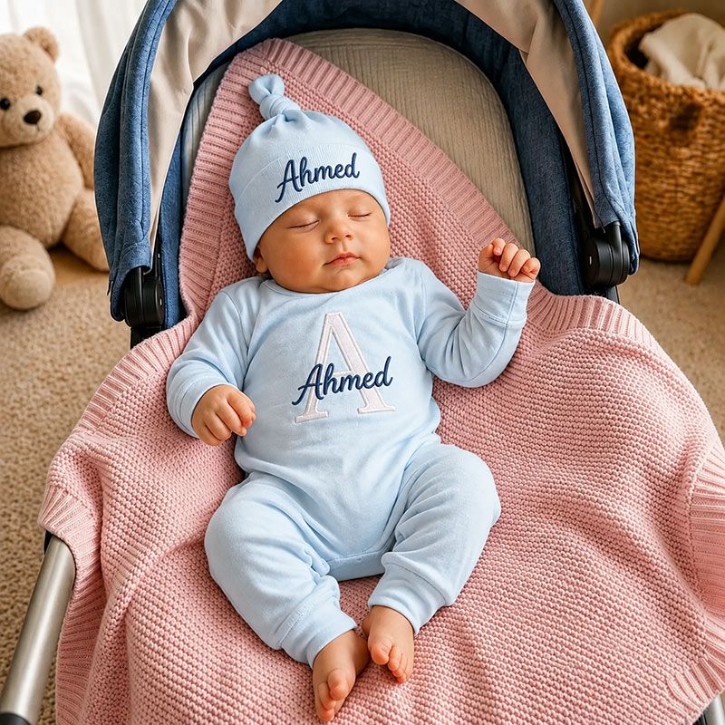 Custom Name Initial Full Body Romper