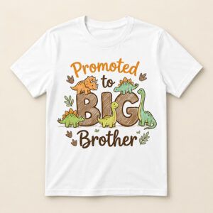 Dinasaur Theme Promoted to Big Brother or Sister T-Shirt
