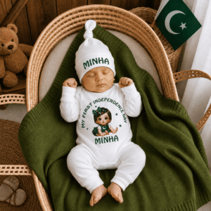 My 1st Independence Day Baby Girl Full Body Romper