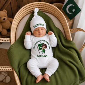 My First Independence Day Full Body Romper