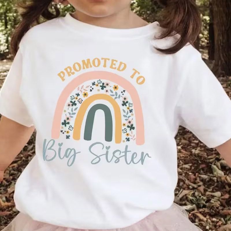 Rainbow Big Sister T-Shirt - Image 2