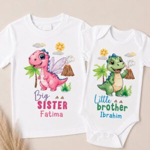 Alternative view of Big Brother Little Sister Dinosaur Set
