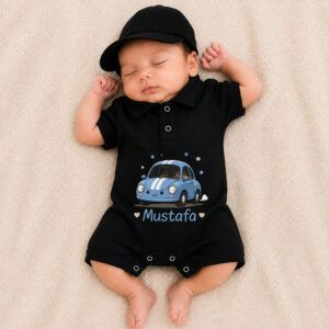 Mini Driver Custom Polo Romper