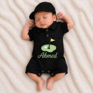 Mini Golfer Custom Polo Romper