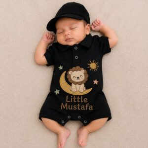 Mini Lion Custom Polo Romper