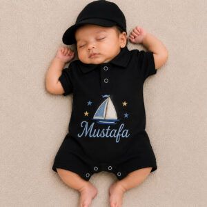 Personalized Sailboat Polo Romper